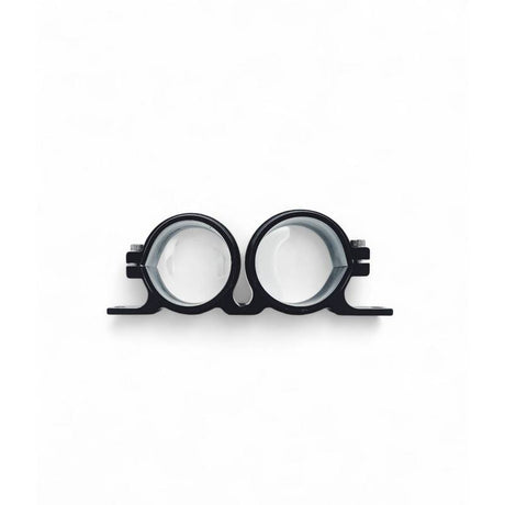 OBP sort dobbelt beslag til pumpe/filter inkl. omslag. 61mm indvendig diameter