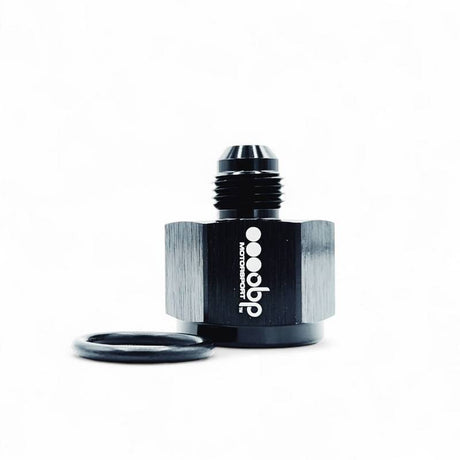 OBP adapter til fitting. -10JIC (hun) til -6JIC (han). Aluminium, sort