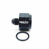 OBP adapter til fitting. -12JIC (hun) til -8JIC (han). Aluminium, sort