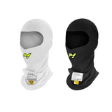 P1 balaclava model Air. One-size. Åbent ansigt. Hvid eller sort. FIA-8856-2018-godkendt