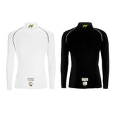 P1 langærmet undertrøje Slim Fit model Elite. Hvid eller sort. Str. S-XXL. FIA-8856-2018-godkendt