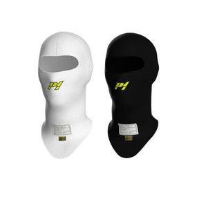 P1 balaclava model X-Flow. One-size. Åbent ansigt. Hvid eller sort. FIA-8856-2018-godkendt