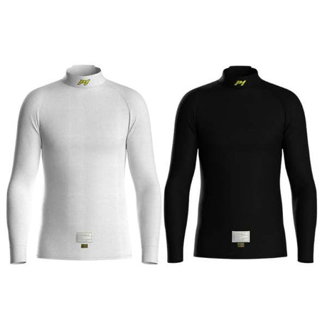 P1 langærmet undertrøje Slim Fit model X-Flow. Hvid eller sort. Str. XS-XL. FIA-8856-2018 godkendt