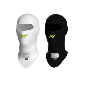 P1 balaclava model X-Flow. Stor model. Åbent ansigt. Hvid eller sort. FIA-8856-2018-godkendt