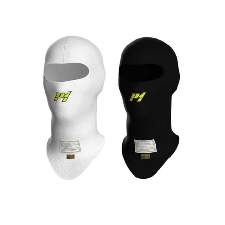 P1 balaclava model X-Flow. Stor model. Åbent ansigt. Hvid eller sort. FIA-8856-2018-godkendt