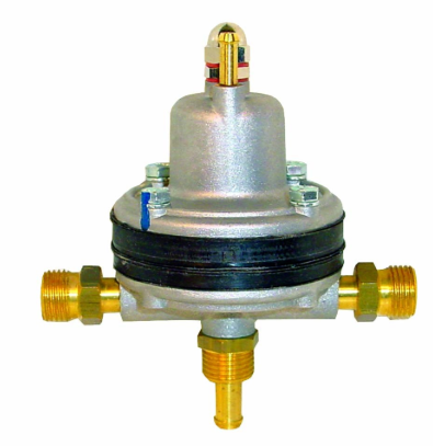 Benzintryksregulator højtryk Malpassi med 16x1.5mm ind/ud plus 16x1.5/8mm retur