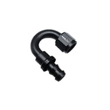 OBP 180gr fitting til -10JIC OBP gummislange. Aluminium, sort.