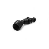 OBP 45gr fitting til -8JIC OBP gummislange. Aluminium, sort.