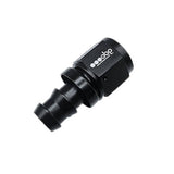 OBP lige fitting til -8JIC OBP gummislange. Aluminium, sort.