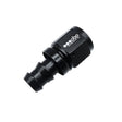 OBP lige fitting til -12JIC OBP gummislange. Aluminium, sort.