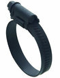 Spændebånd sort 20-32mm diameter. Bredde 12mm. Rustfri (AISI 430 W3)