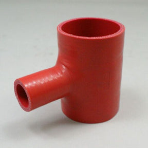 SfS 76mm T-stykke m/25mm studs. Indv diam 60mm Rød