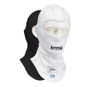 Sabelt Balaclava UI-600. One-size. Åbent ansigt. FIA-8856-2018-godkendt. Hvid eller sort