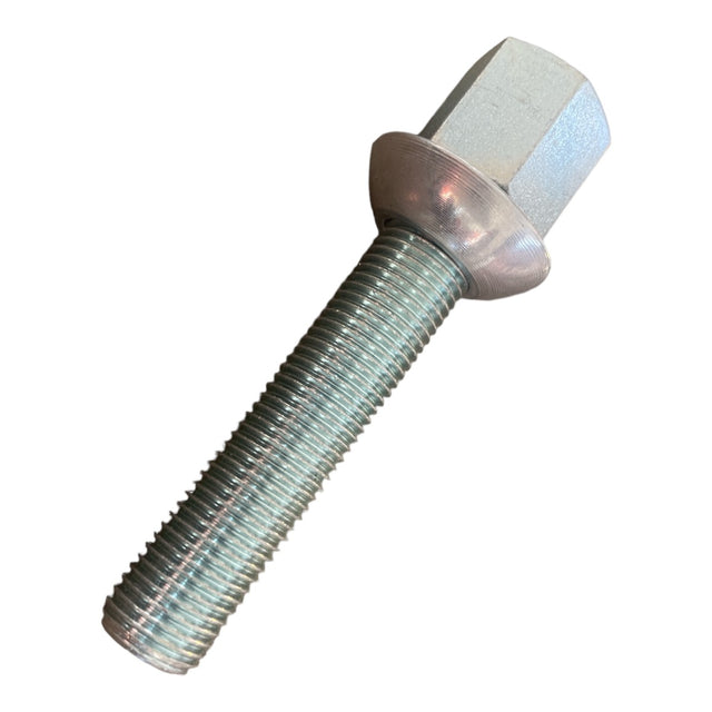 Hjulbolt 12mm 1.25 50mm lang. Rund konus til 17mm nøgle
