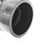 Silikoneslange hump med 76mm indvendig diameter. Længde 100 mm. Sort