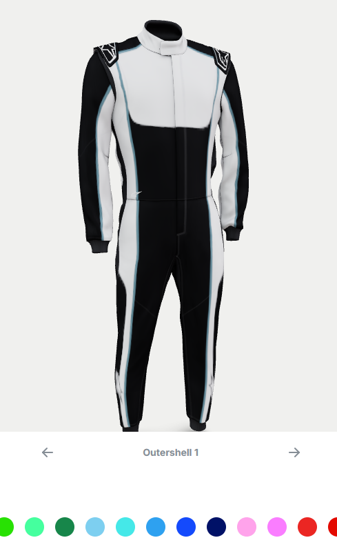 Alpinestars specialdesignet køredragt. FIA-8856-2018-godkendt. Pris fra