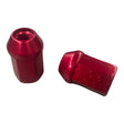 Hjulmøtrik åben 12mm 1.25 Rød spec. 7075 aluminium