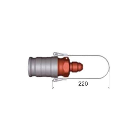 Staubli SPT05 kobling -6JIC med wire. Aluminium.