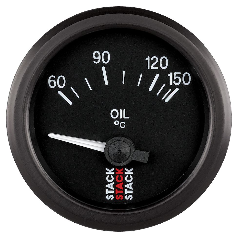 Stack Olietemperatur 60-150°C (M10x1) ur. 52mm elektrisk. 90° skala.