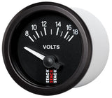 Stack Batterispænding 8-18 V ur. 52mm elektrisk. 90° skala.