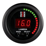 Stack Wideband Air-Fuel Ratio (Lambda) 52mm ur med 0-5 volt udgang.