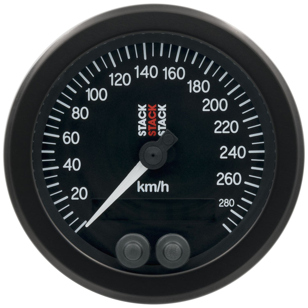 Stack speedometer 80 mm. 0-290 km/t. GPS-styret.