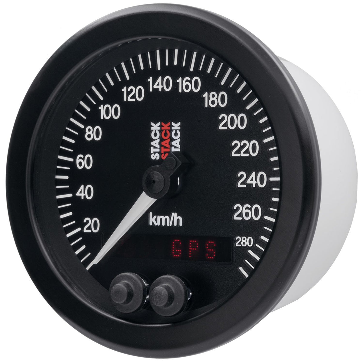Stack speedometer 80 mm. 0-290 km/t. GPS-styret.