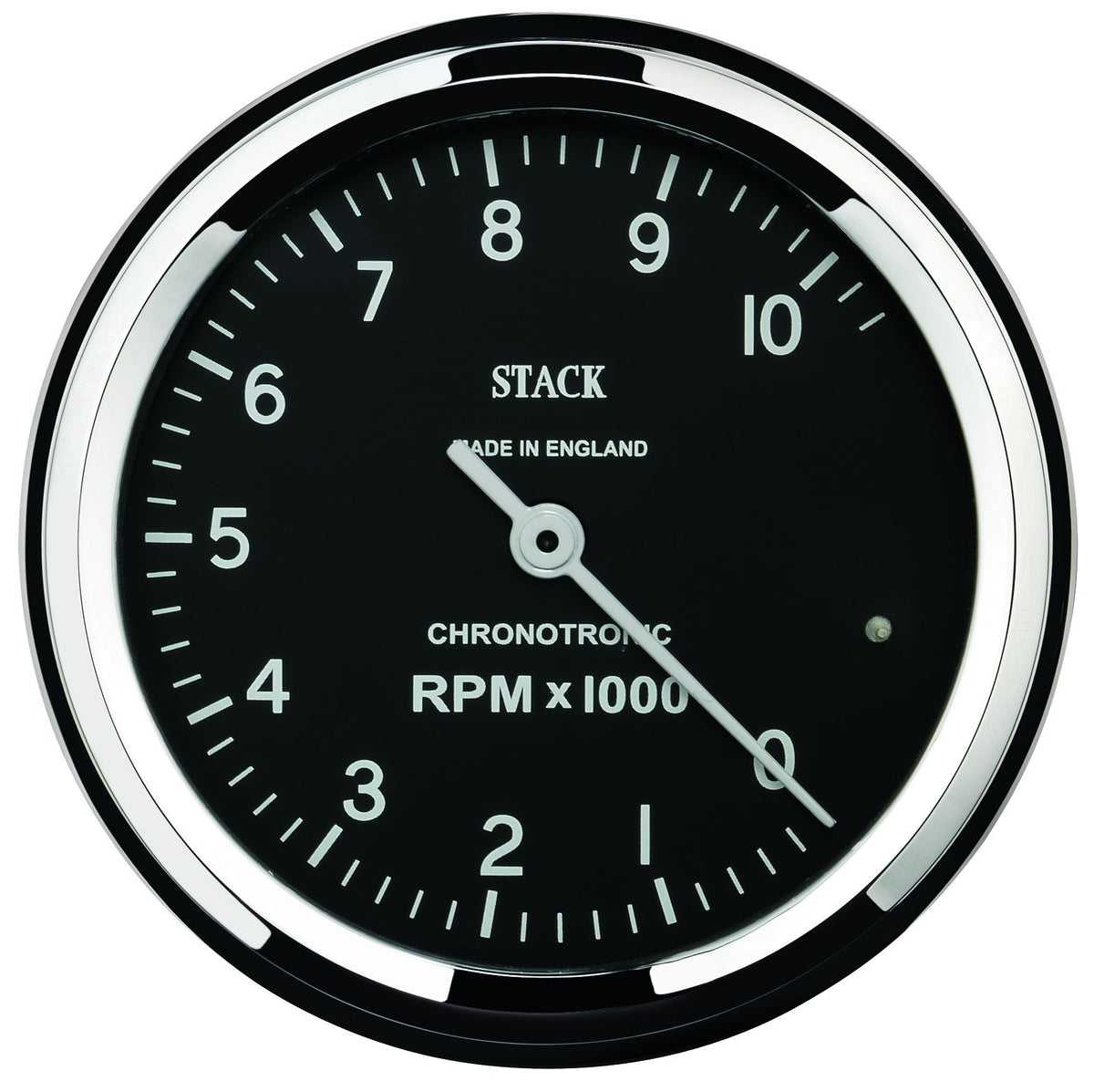 Stack omdrejningstæller. 80 mm model "Classic Chronotronic". Skala 0-10000 omdr.