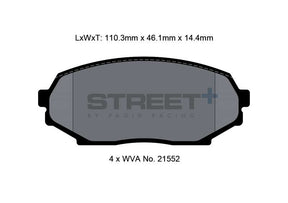 Pagid Street+ bremseklods T8157SP2001