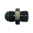 Adapter til fitting. -8JIC til 1/2BSP (han-han). Aluminium, sort anodiceret