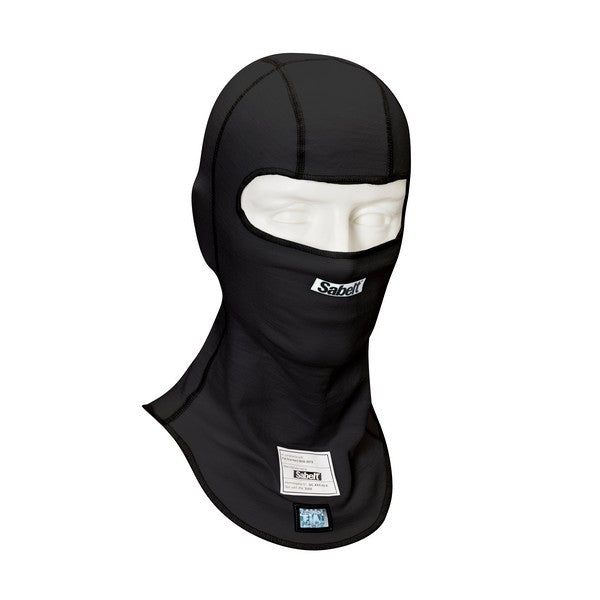 Sabelt Balaclava UI-600. One-size. Åbent ansigt. FIA-8856-2018-godkendt. Hvid eller sort