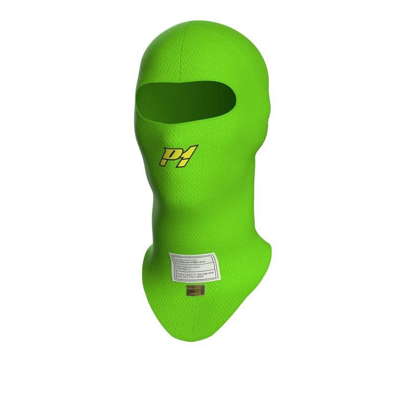 P1 balaclava model X-Flow. One-size. 10 farve muligheder. Åbent ansigt. FIA-8856-2018-godkendt