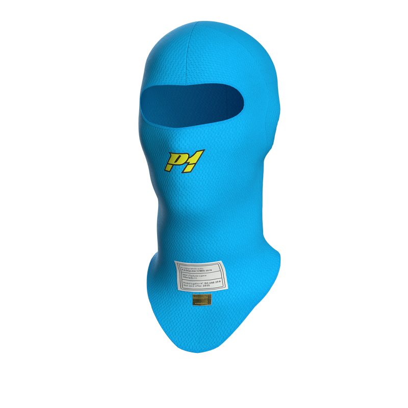 P1 balaclava model X-Flow. One-size. 10 farve muligheder. Åbent ansigt. FIA-8856-2018-godkendt