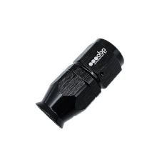 OBP lige fitting (hun) til -10JIC OBP teflonslange. Aluminium, sort. - OBP teflonslanger og fittings
