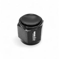 OBP blændprop til fitting. -10JIC (hun). Aluminium, sort. - OBP blændprop