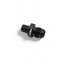 OBP adapter til fitting. -4JIC til 1/4 NPT (han-han). Aluminium, sort. - OBP JIC til NPT