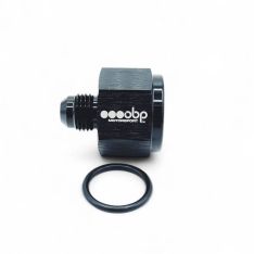 OBP adapter til fitting. -12JIC (hun) til -10JIC (han). Aluminium, sort - OBP JIC til JIC
