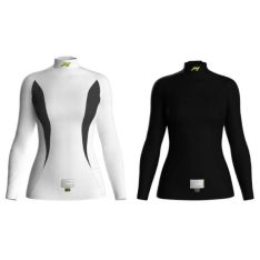 P1 langærmet undertrøje dame model X-Flow. Hvid eller sort. Str. S-XL. FIA-8856-2018 godkendt - Undertøj