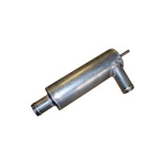 OBP swirl pot til kølesystem. Indgang i bund og udgang i side - OBP Tilbehør til kølere