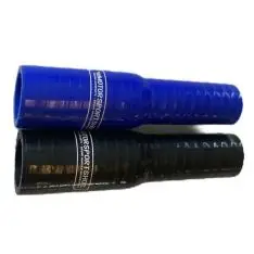 Silikoneslange reducerende lige slange med 25/19mm indvendig diameter. Længde 127 mm. Fås i blå eller sort - Reduceringer