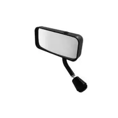 Lifeline sidespejl. Convex venstre. 110x50mm (55 cm2). Sort - Motorsports tilbehør