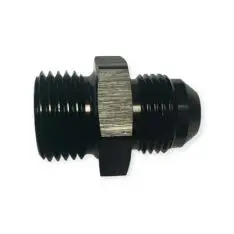 Adapter til fitting. -10JIC til 5/8BSP (han-han). Aluminium, sort anodiceret - Aeroquip JIC til BSP adaptere