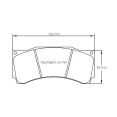 Pagid bremseklods S1539 RST 3 - Pagid RST