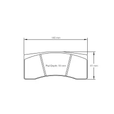Pagid bremseklods S8030 RST 5E (bedded) - 