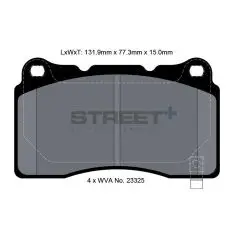 Pagid Street+ bremseklods T8026SP2001 - PAGID Street+ klodser