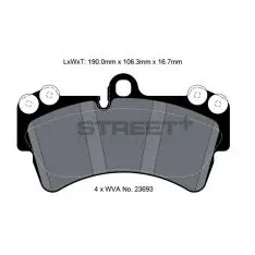 Pagid Street+ bremseklods T8038SP2001 - PAGID Street+ klodser