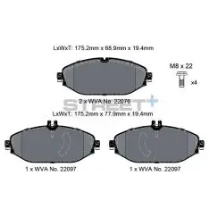 Pagid Street+ bremseklods T8010SP2001 - PAGID Street+ klodser
