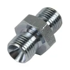 Adapter til fitting. 3/8BSP til 3/8BSP (han-han). Stål - Aeroquip
