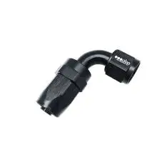 OBP -12JIC 90gr. fitting (hun) til OBP højtryksslange. Aluminium, sort anodiceret - OBP AN/JIC slanger og fittings