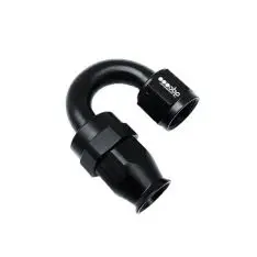 OBP 180gr fitting (hun) til -6JIC OBP teflonslange. Aluminium, sort. - OBP teflonslanger og fittings